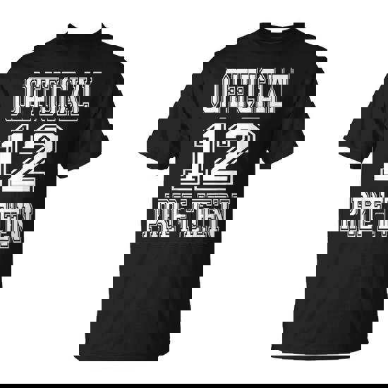 Official 12 Pren 12Th Birthday For Boys And Girls T-Shirt