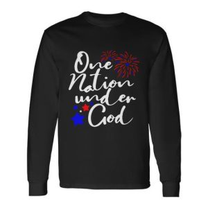 One Nation Under God Firework 4Th Of July V2 Long Sleeve T-Shirt