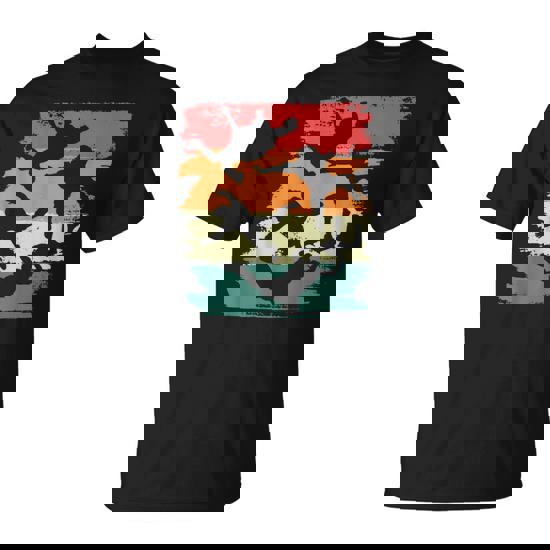 Parachutist Wingsuit Flying Parachuting Skydiver Silhouettes T-Shirt