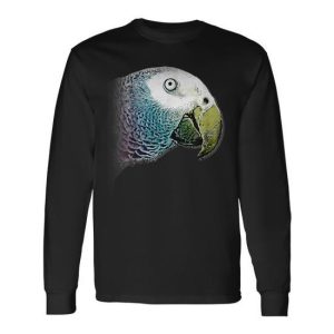 Parrot Head Painting Long Sleeve T-Shirt