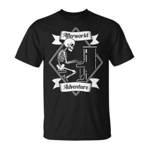 Pianist Skeleton Piano Music Musician Afterworld Adventure T-Shirt