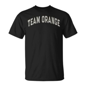 Summer Camp Color Team Orange Competition Event War Game T-Shirt