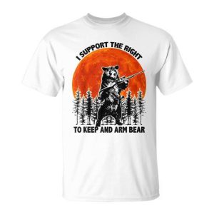 I Support The Right To Keep And Arm Bear Sunset T T-Shirt