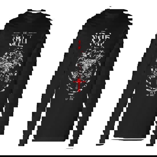 Toss A Coin Wolf Graphic Mystery Gamer Long Sleeve T-Shirt