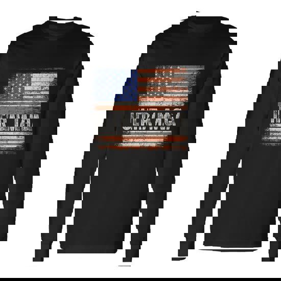 Ultra Maga American Flag Tshirt V3 Long Sleeve T-Shirt