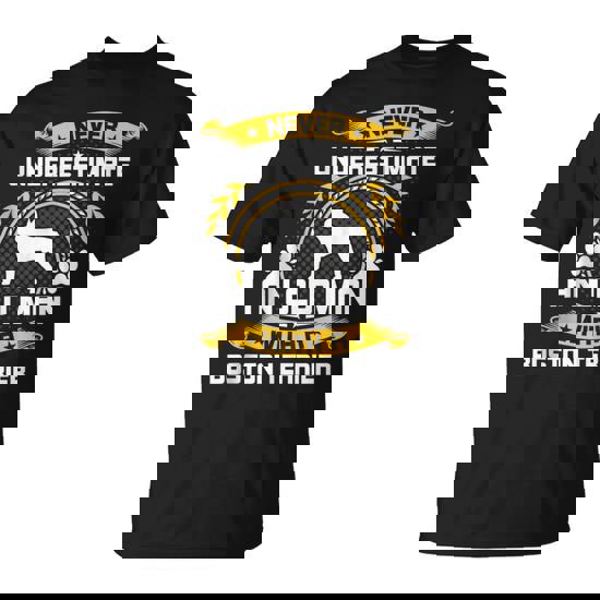 Never Underestimate An Old Man With A Boston Terrier T-Shirt