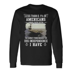 Uss Independence Cva Cv 62 Sunset V2 Long Sleeve T-Shirt