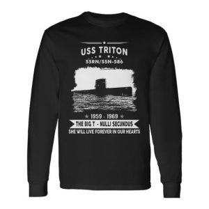Uss Triton Ssrn 586 Ssn Long Sleeve T-Shirt