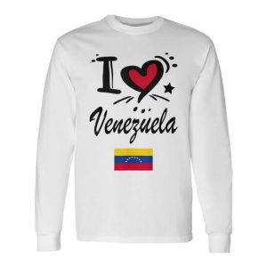 Venezuelan Camiseta Venezuela Flag Bandera Long Sleeve T-Shirt