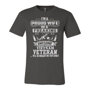 Veteran Veterans Day Proud Vietnam Veteran Wife 32 Navy Soldier Army Military Unisex Jersey Short Sleeve Crewneck Tshirt