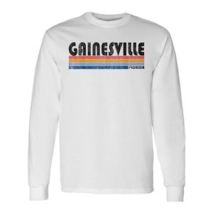 Vintage 1980S Style Gainesville Fl Long Sleeve T-Shirt