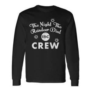 Vintage The Night The Reindeer Died Crew Long Sleeve T-Shirt