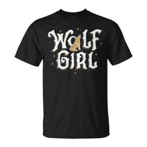 Wolf Girl Who Loves Wolves Animal Lovers Women T-Shirt